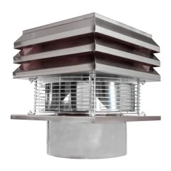 Acero redondo para chimenea Extractor de humo 