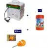 Pastor eléctrico Kit completo para ganado con energizador de 220 V y 500 m de cable eléctrico de 4 mm².
