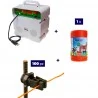 Pastor eléctrico Kit completo para ganado con energizador de 220 V y 500 m de cable de 4 mm² para cerca eléctrica.