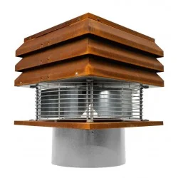 Profesional acero corten redondo Extractor de humo 