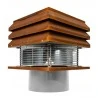Profesional acero corten redondo Extractor de humo 