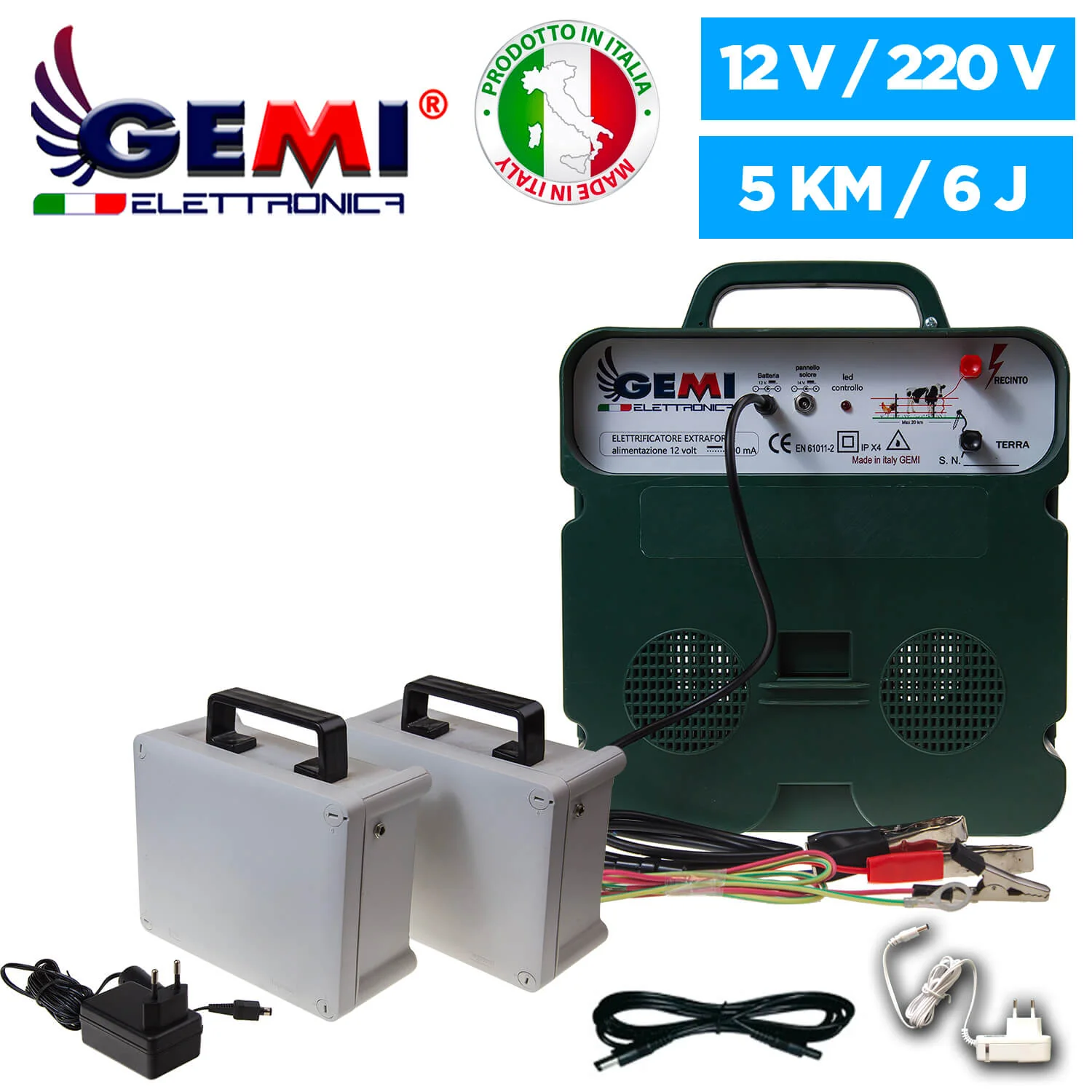 Electrificador B/12 12 V para pastores eléctricos