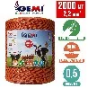 Alambre 2000 m 2.2 mm² para pastores eléctricos